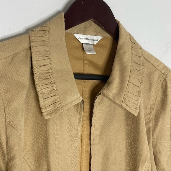 Christopher and Banks Croc Animal Print Short Blazer Jacket Size Small - Picture 3 of 7